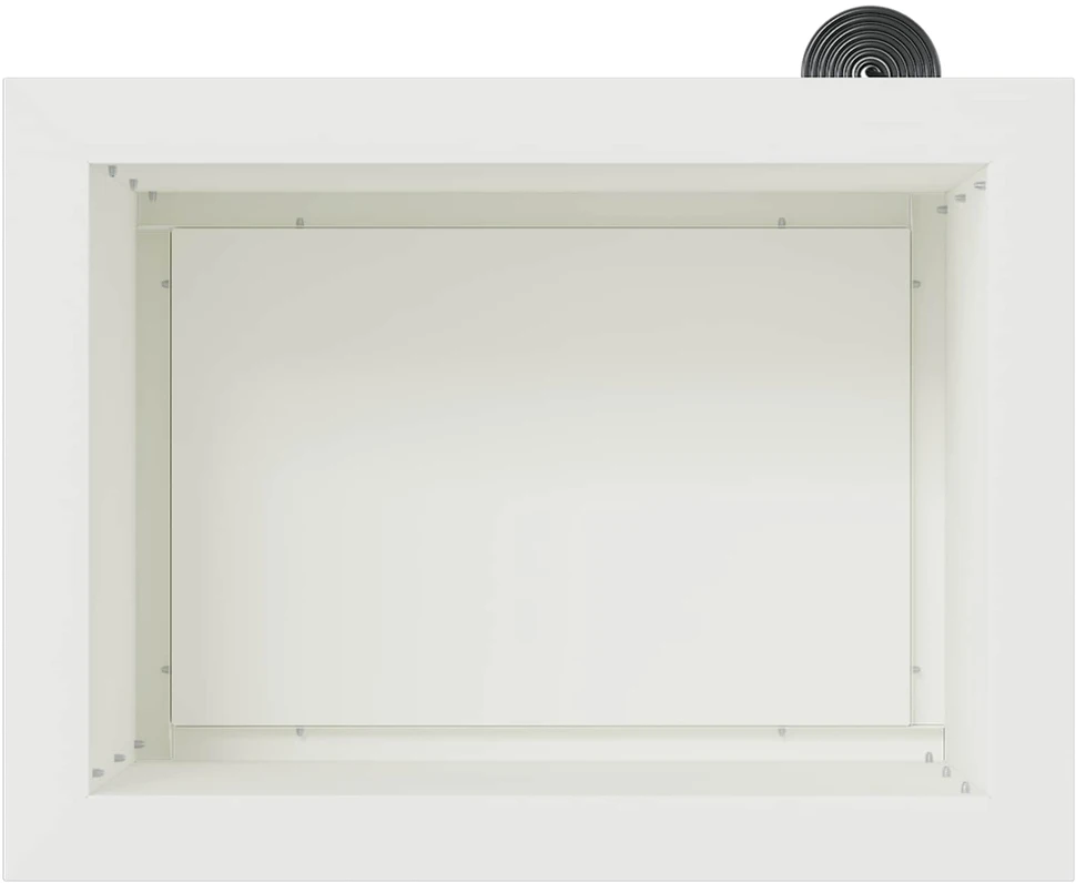 Sodo vazonas su LED Balta 30 x 40 x 30 cm Plienas