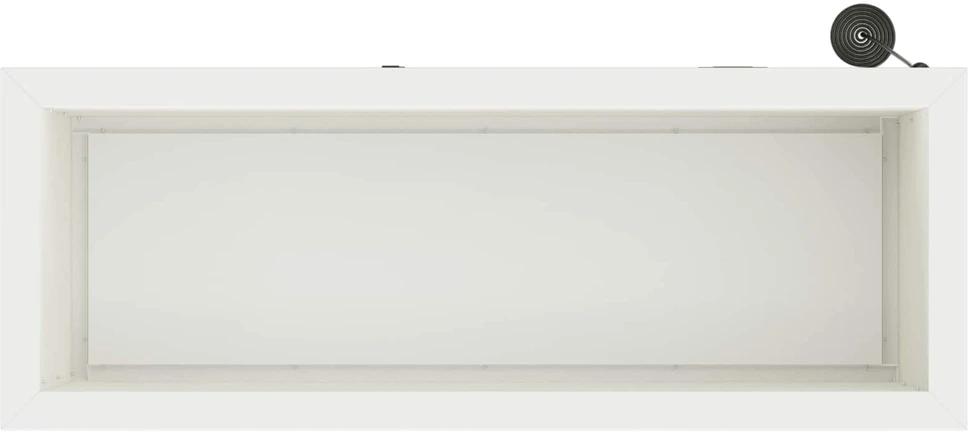 Sodo vazonas su LED Balta 30 x 80 x 30 cm Plienas