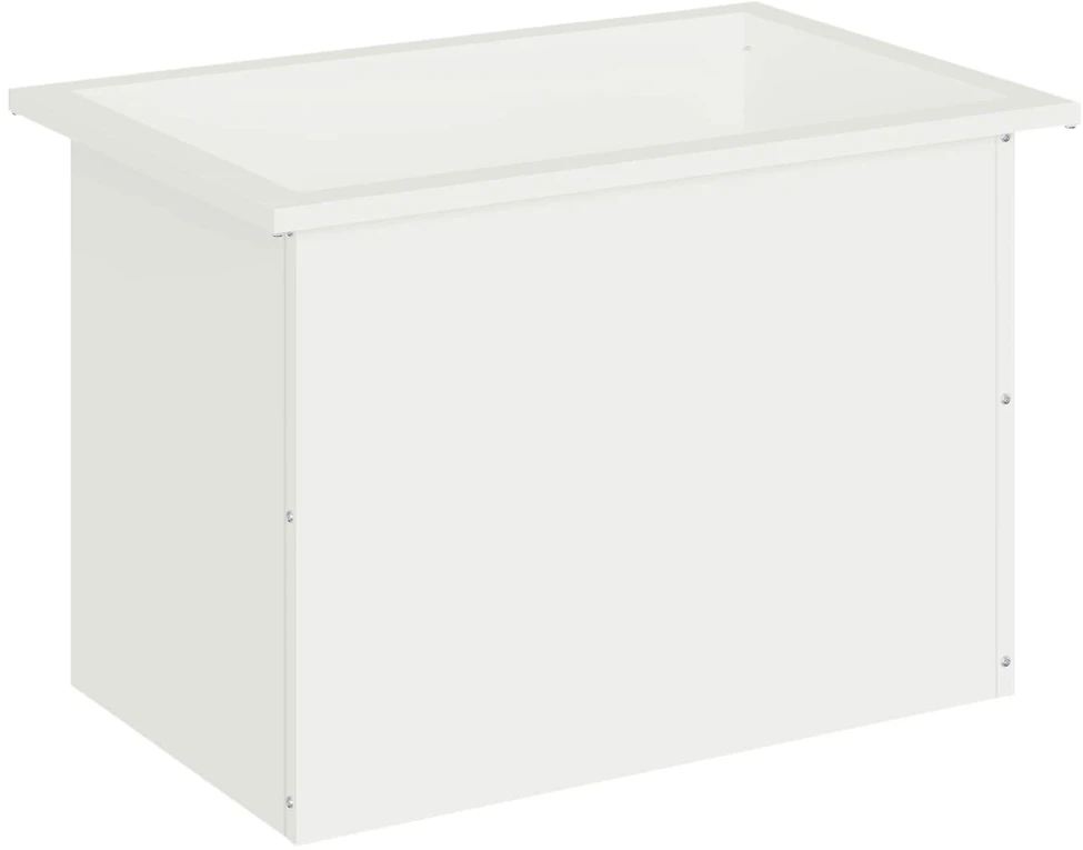 Sodo vazonas su LED Balta 40 x 60 x 40 cm Plienas