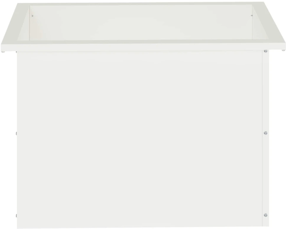 Sodo vazonas su LED Balta 40 x 60 x 40 cm Plienas