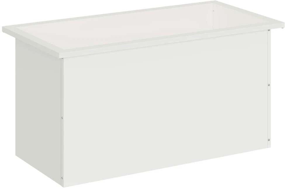 Sodo vazonas su LED Balta 40 x 80 x 40 cm Plienas