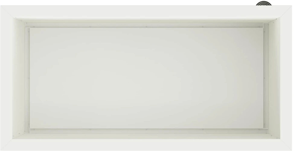 Sodo vazonas su LED Balta 40 x 80 x 40 cm Plienas