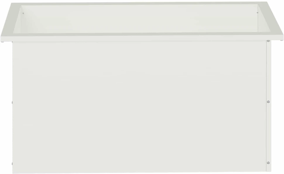 Sodo vazonas su LED Balta 40 x 80 x 40 cm Plienas