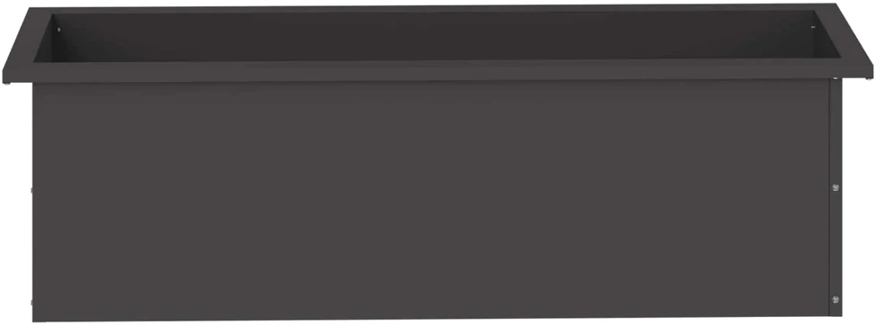 Sodo vazonas su LED Juoda 30 x 100 x 30 cm Plienas
