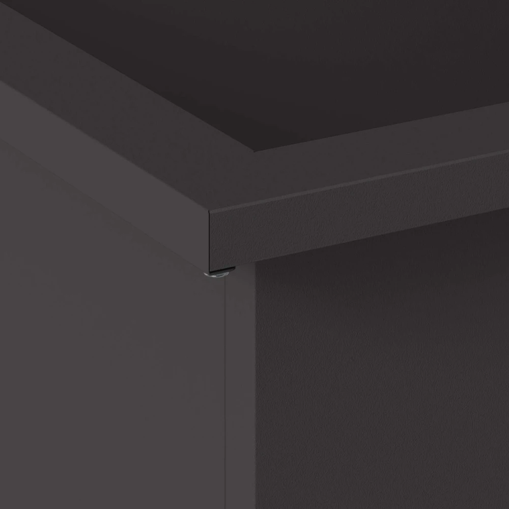 Sodo vazonas su LED Juoda 30 x 100 x 30 cm Plienas
