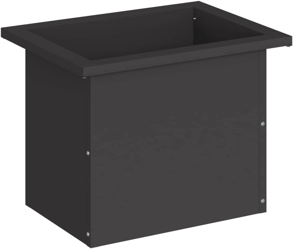 Sodo vazonas su LED Juoda 30 x 40 x 30 cm Plienas