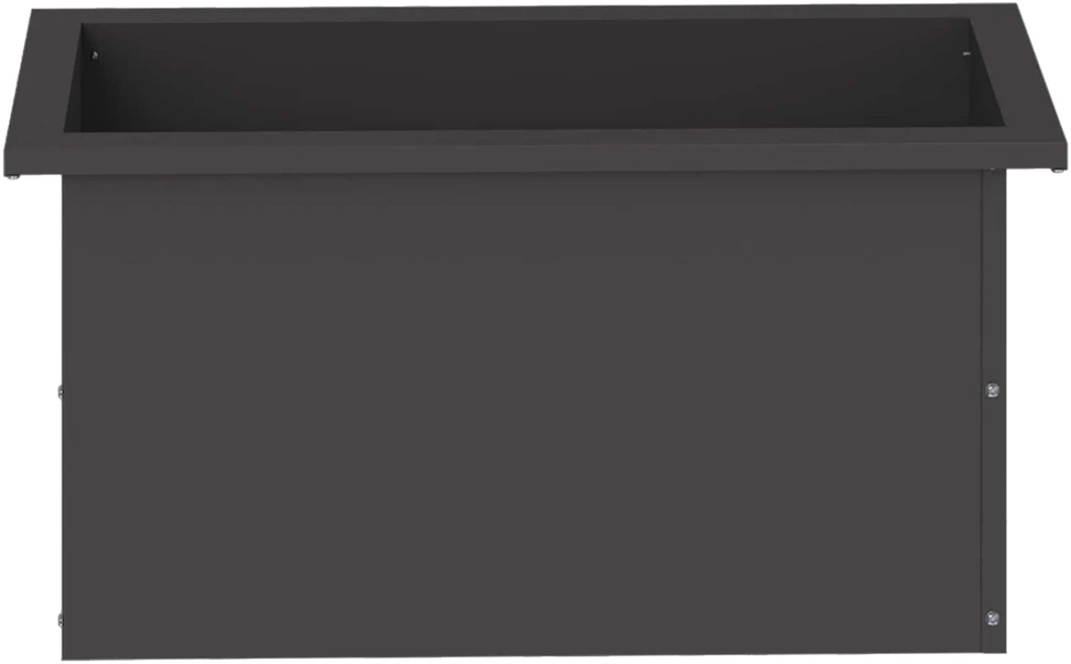 Sodo vazonas su LED Juoda 30 x 60 x 30 cm Plienas