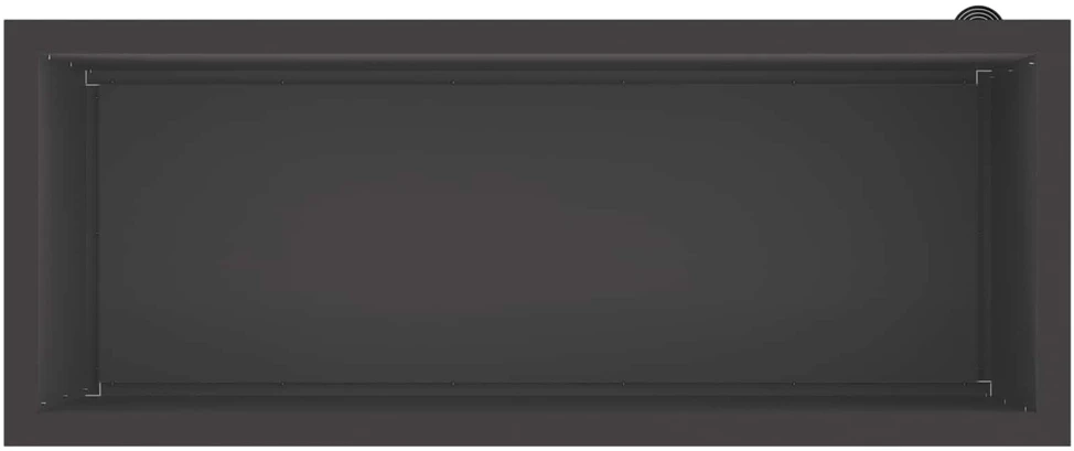 Sodo vazonas su LED Juoda 40 x 100 x 40 cm Plienas
