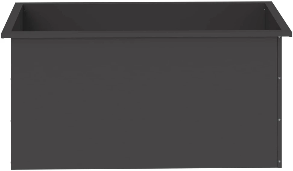 Sodo vazonas su LED Juoda 50 x 100 x 48 cm Plienas