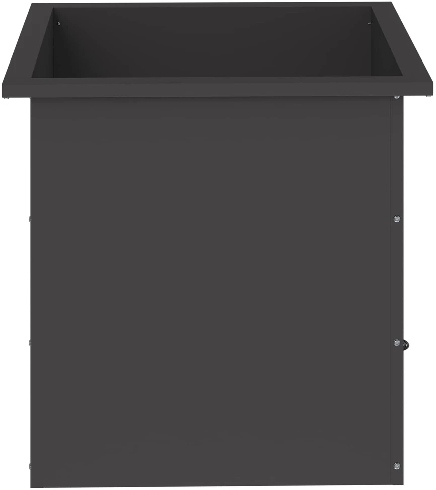 Sodo vazonas su LED Juoda 50 x 50 x 48 cm Plienas