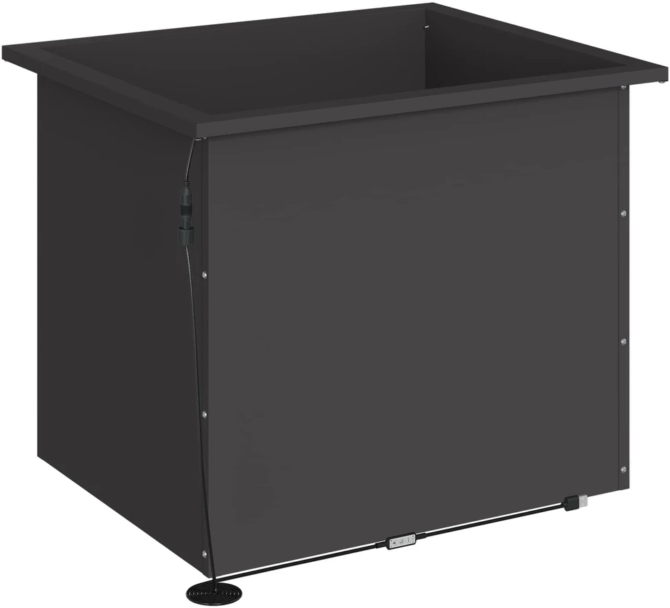 Sodo vazonas su LED Juoda 50 x 60 x 48 cm Plienas