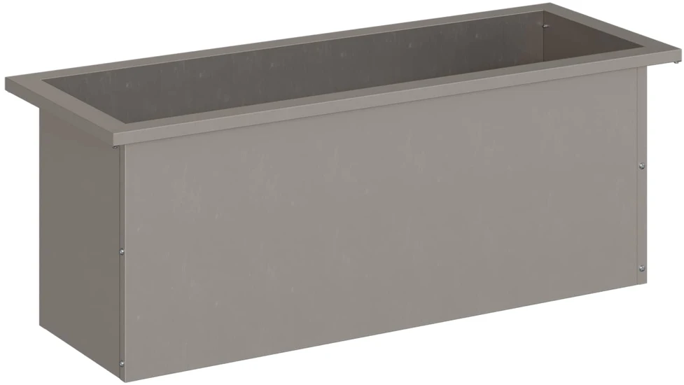 Sodo vazonas su LED Rūdijanti 30 x 80 x 30 cm