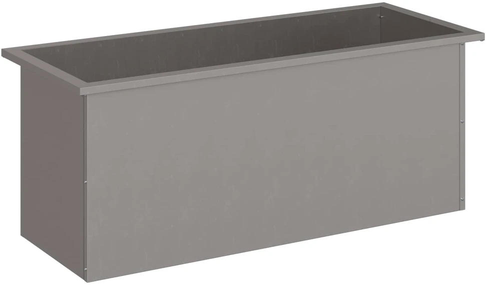 Sodo vazonas su LED Rūdijanti 40 x 100 x 40 cm