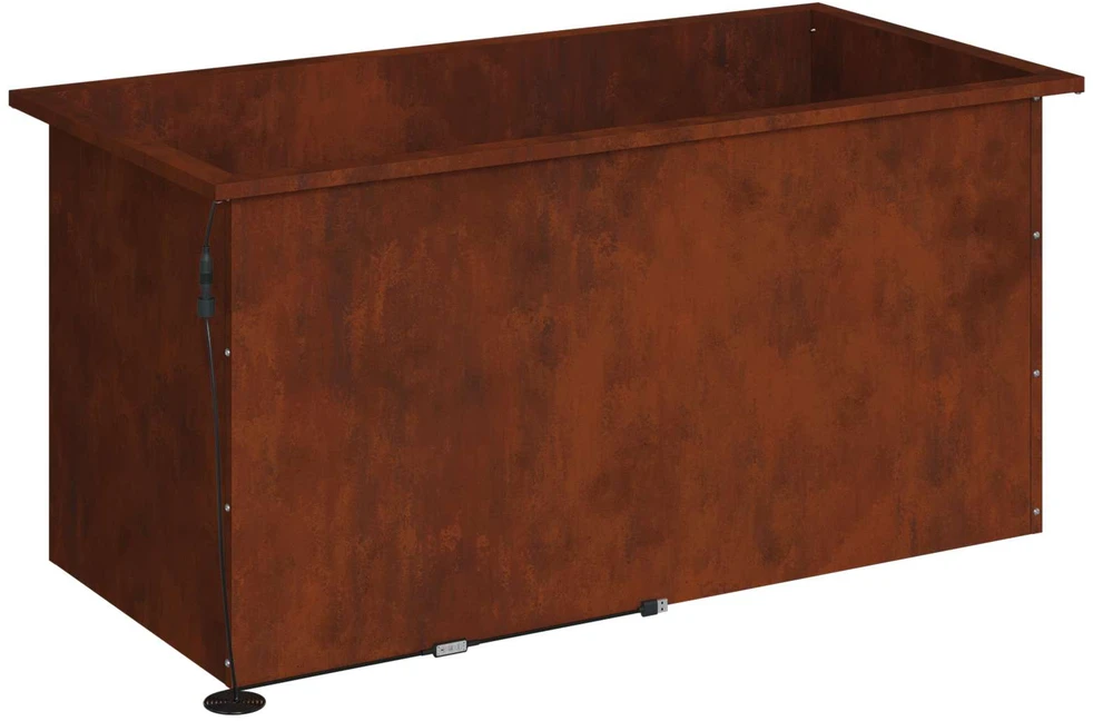 Sodo vazonas su LED Rūdijanti 50 x 100 x 48 cm