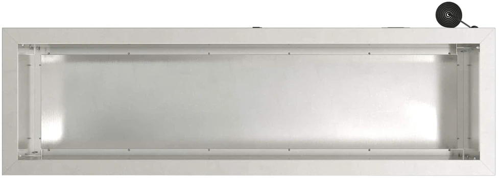 Sodo vazonas su LED Sidabrinė 30 x 100 x 30 cm