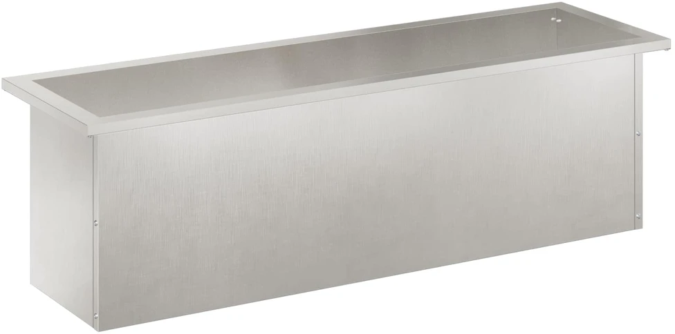 Sodo vazonas su LED Sidabrinė 30 x 100 x 30 cm