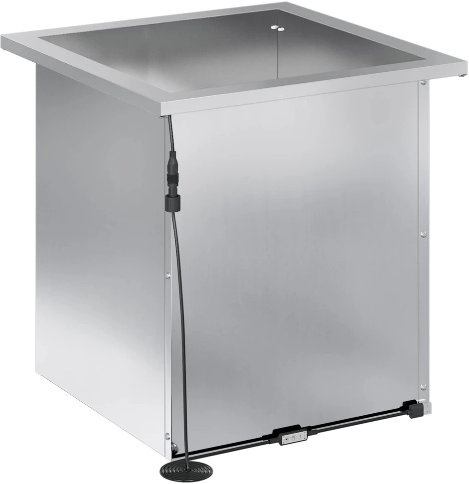 Sodo vazonas su LED Sidabrinė 40 x 40 x 40 cm