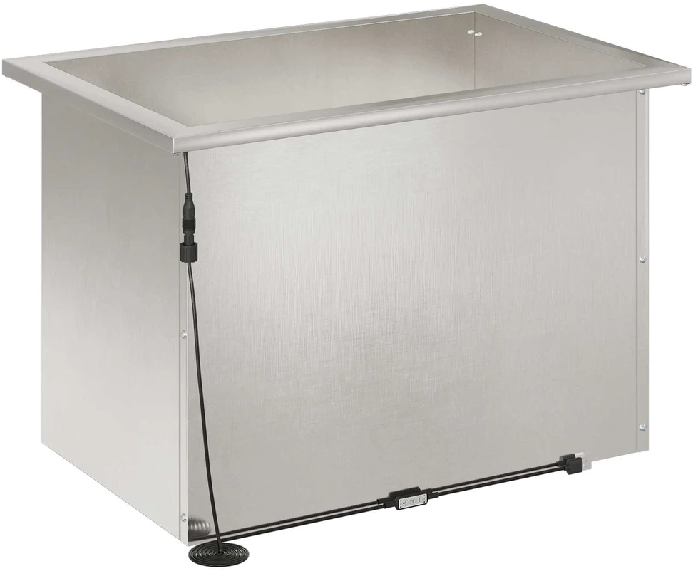 Sodo vazonas su LED Sidabrinė 40 x 60 x 40 cm