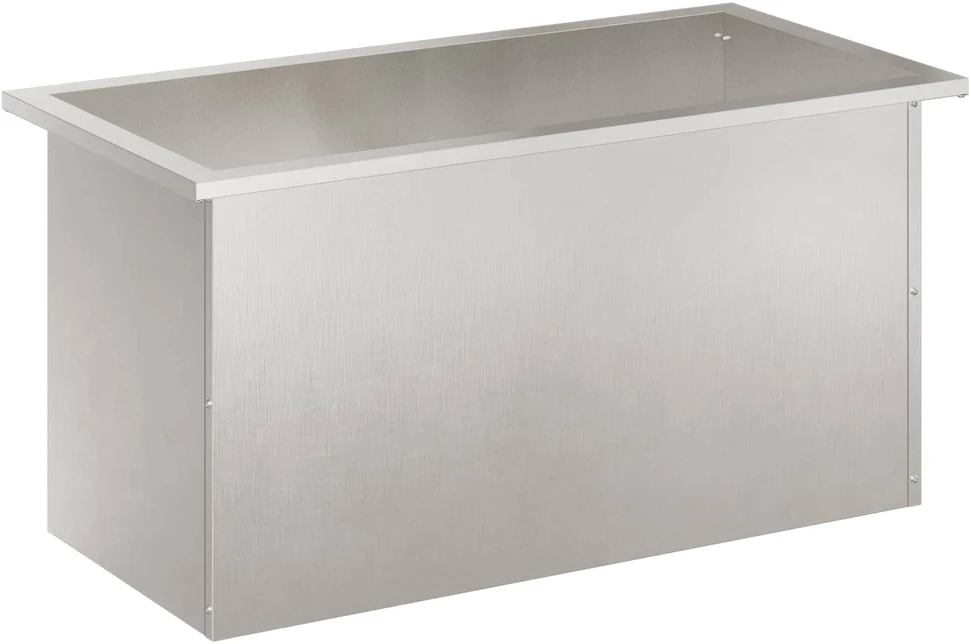 Sodo vazonas su LED Sidabrinė 40 x 80 x 40 cm