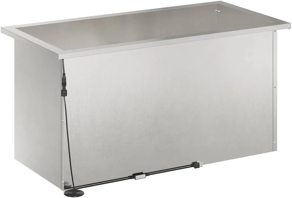 Sodo vazonas su LED Sidabrinė 40 x 80 x 40 cm