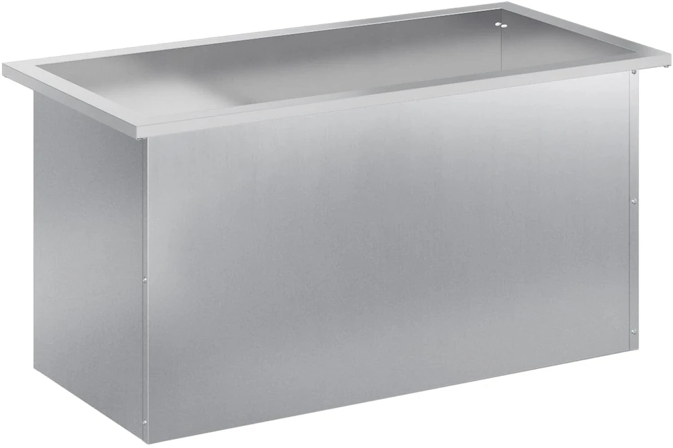 Sodo vazonas su LED Sidabrinė 40 x 80 x 40 cm