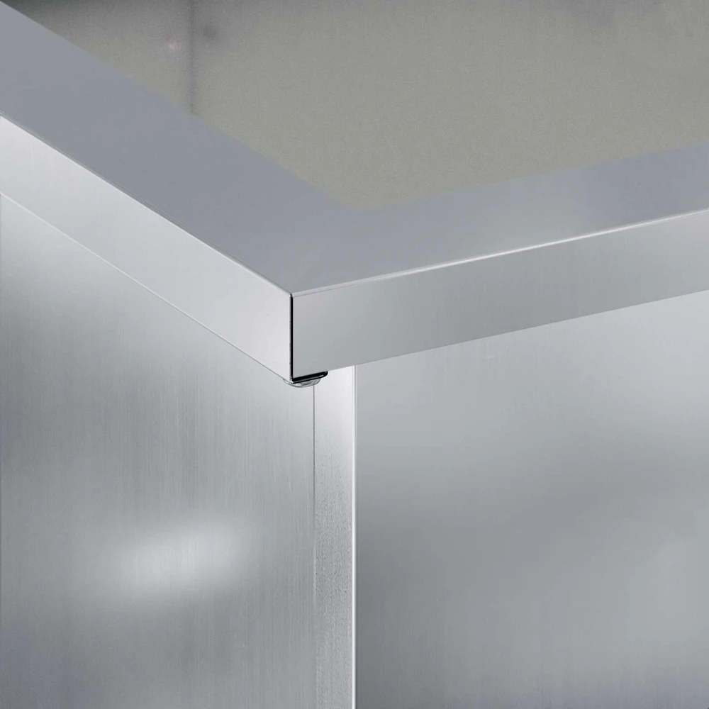 Sodo vazonas su LED Sidabrinė 40 x 80 x 40 cm
