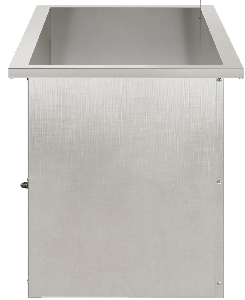 Sodo vazonas su LED Sidabrinė 40 x 80 x 40 cm