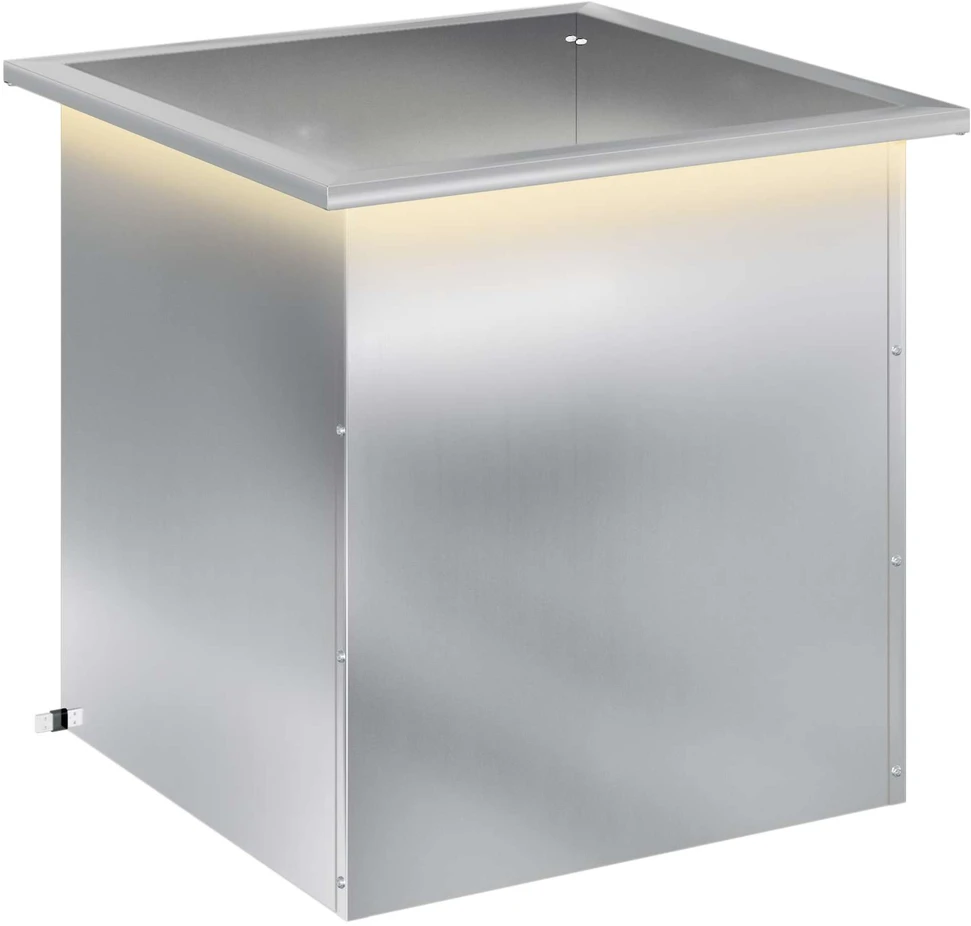 Sodo vazonas su LED Sidabrinė 50 x 50 x 48 cm