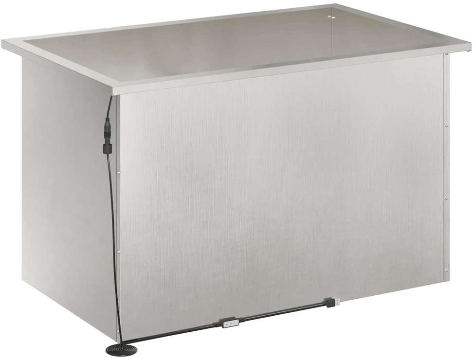 Sodo vazonas su LED Sidabrinė 50 x 80 x 48 cm