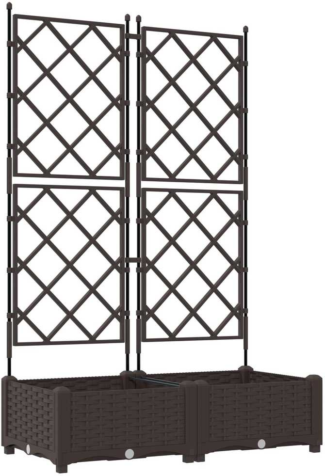Sodo vazonas 2 vnt. Ruda 80 x 40 x 125,5 cm PP