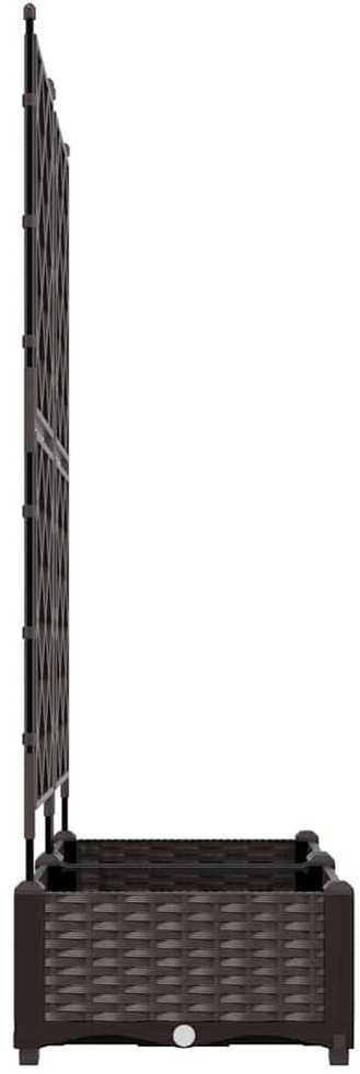 Sodo vazonas 2 vnt. Ruda 80 x 40 x 125,5 cm PP