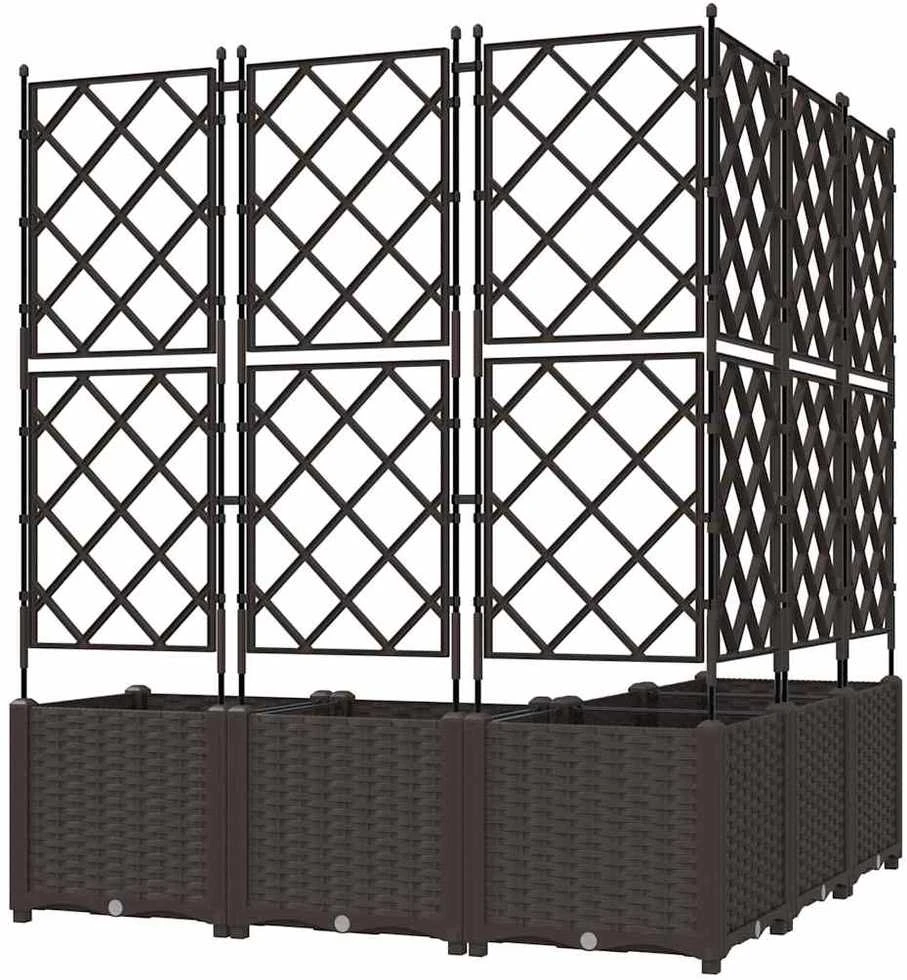 Sodo vazonas 5 vnt. Ruda 120 x 120 x 143 cm PP