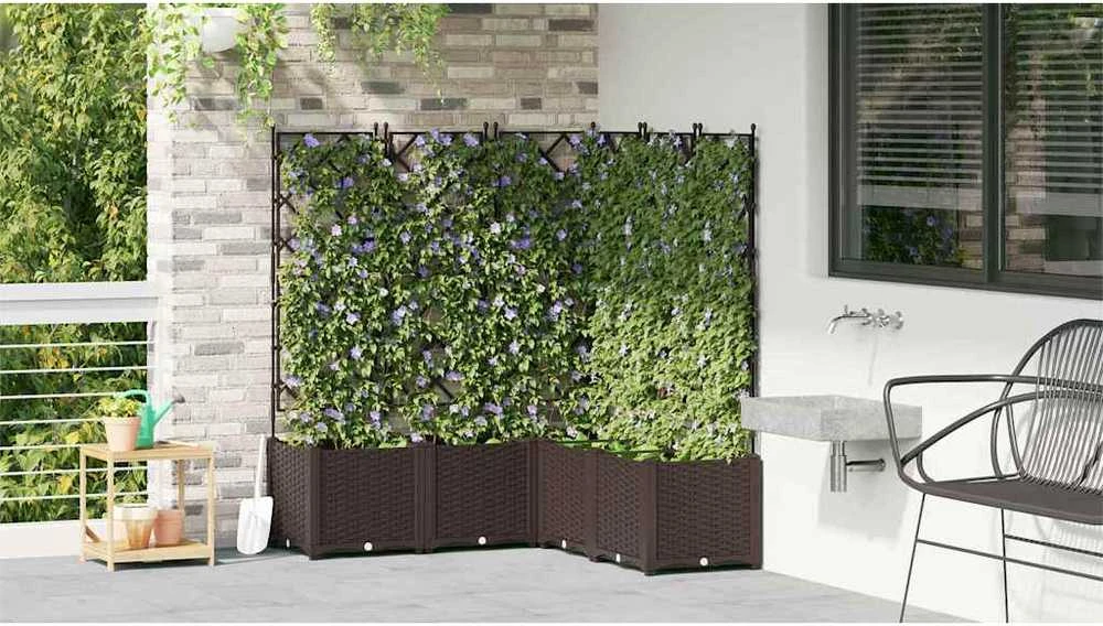Sodo vazonas 5 vnt. Ruda 120 x 120 x 143 cm PP