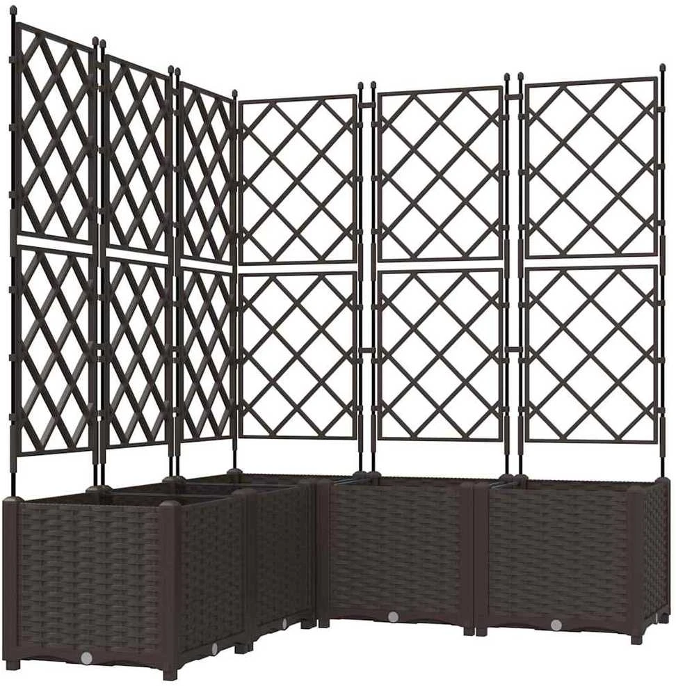 Sodo vazonas 5 vnt. Ruda 120 x 120 x 143 cm PP