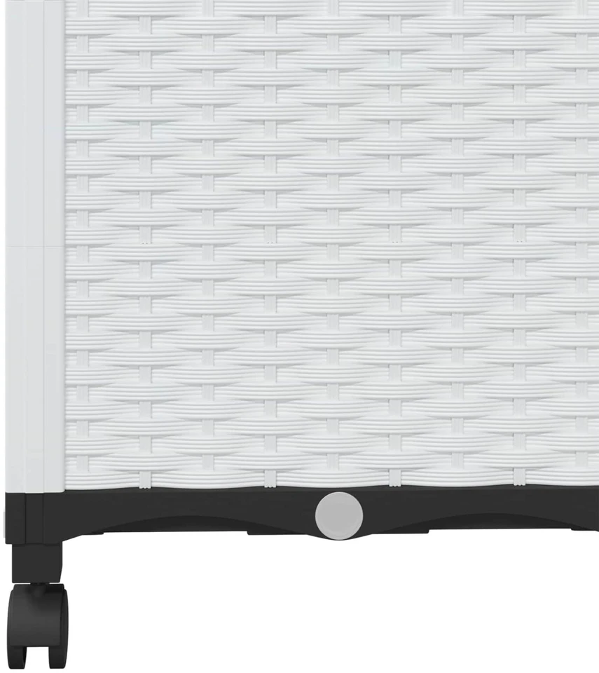 Sodo vazonas su treliu ir ratais Balta 120 x 40 x 146 cm PP