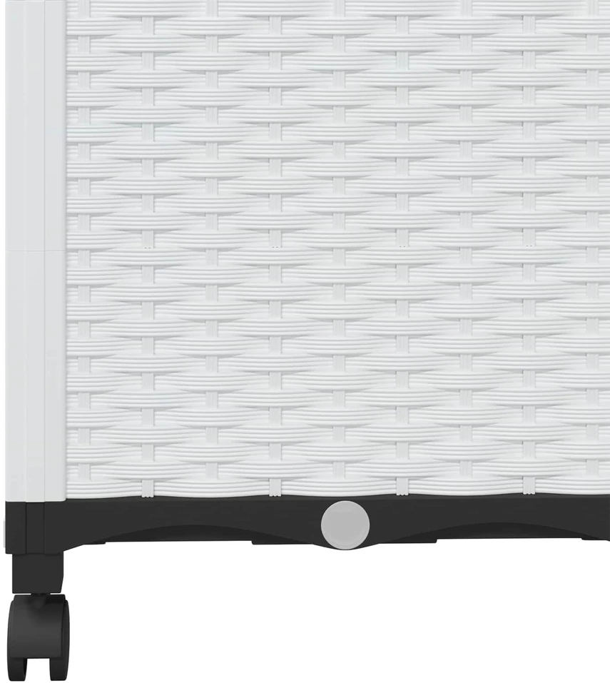 Sodo vazonas su treliu ir ratais Balta 120 x 40 x 146 cm PP