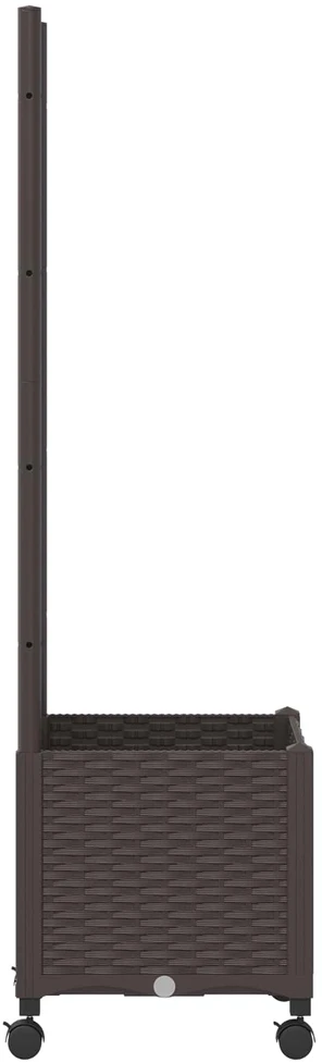 Sodo vazonas su treliu ir ratais Ruda 40 x 40 x 146 cm PP