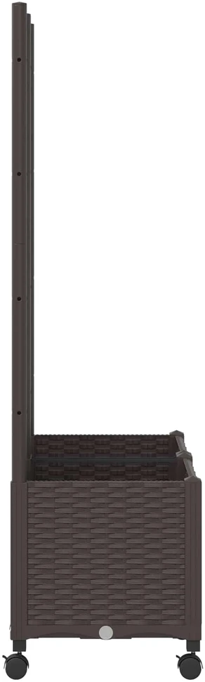 Sodo vazonas su treliu ir ratais Ruda 80 x 40 x 146 cm PP