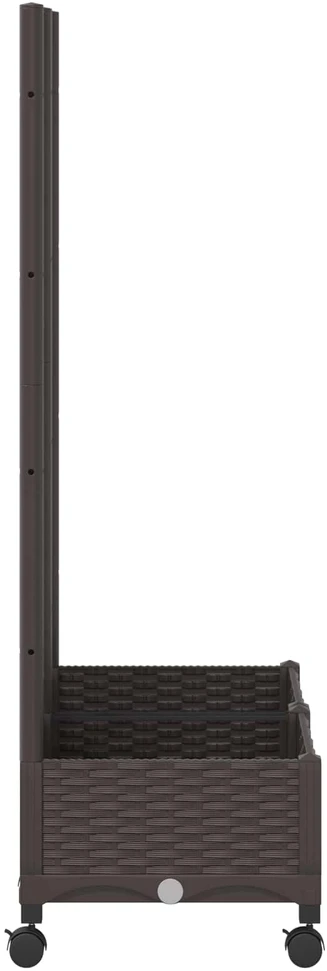 Sodo vazonas su treliu ir ratais Ruda 80 x 40 x 131,5 cm PP