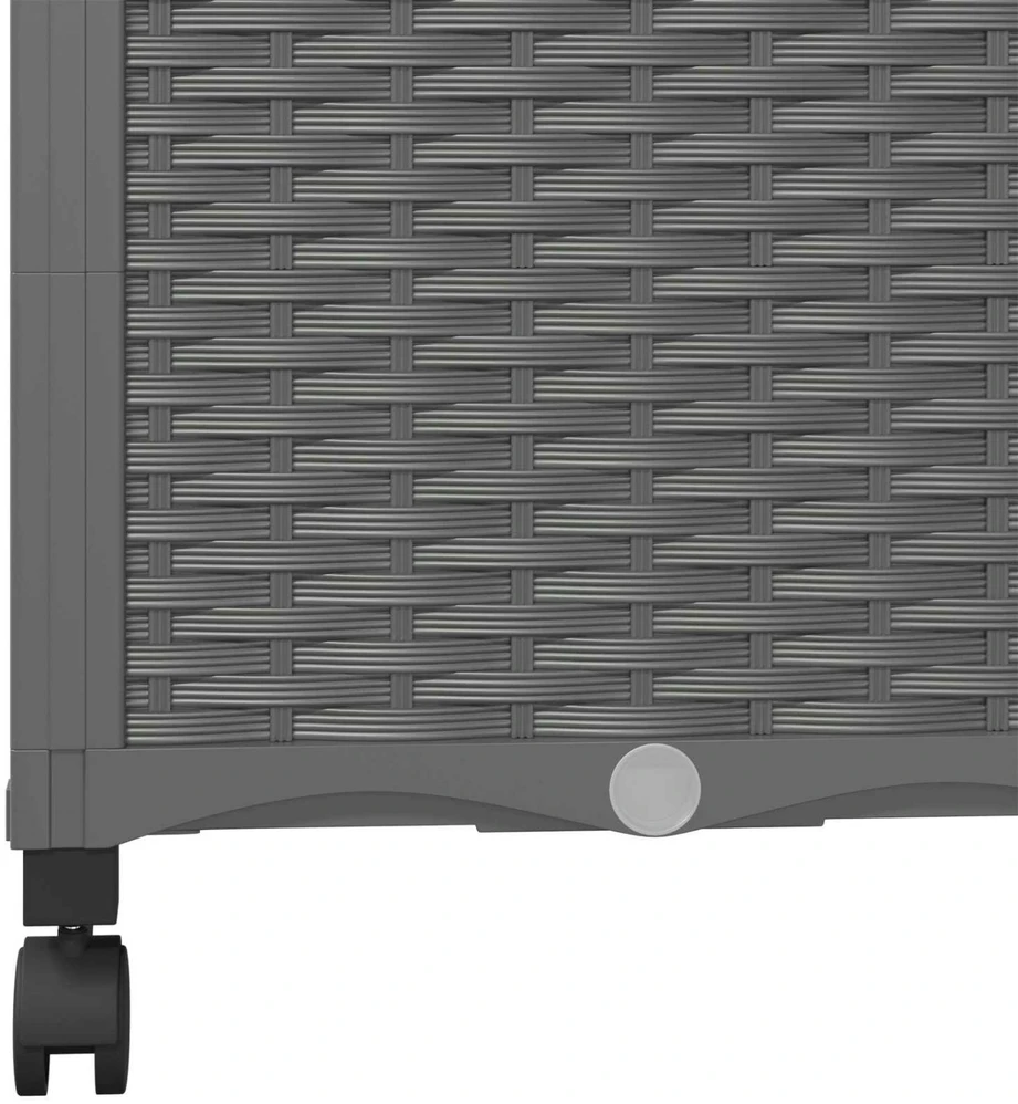 Sodo vazonas su treliu ir ratais Šviesiai pilka PP