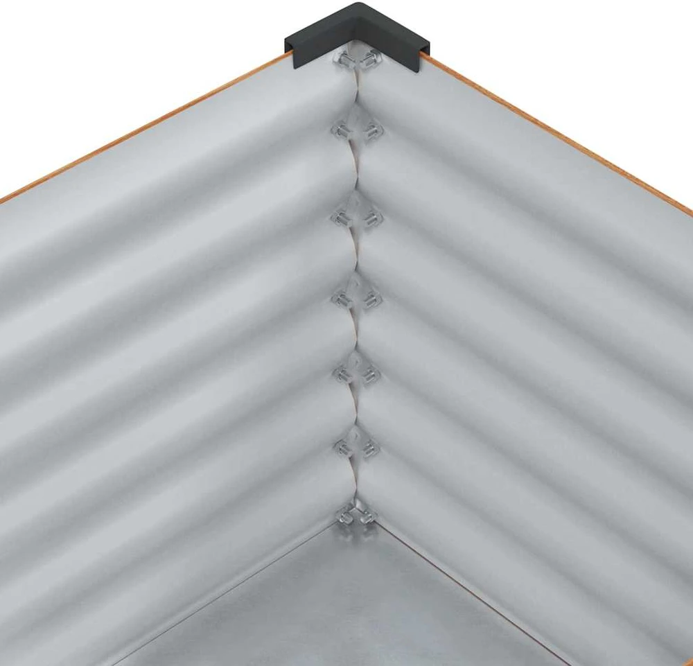 Sodo vazonas Šviesiai rudas 100 x 45 x 90 cm Cinkuota plienas