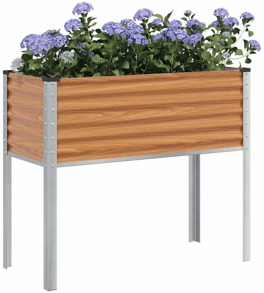 Sodo vazonas Šviesiai rudas 100 x 45 x 90 cm Cinkuota plienas