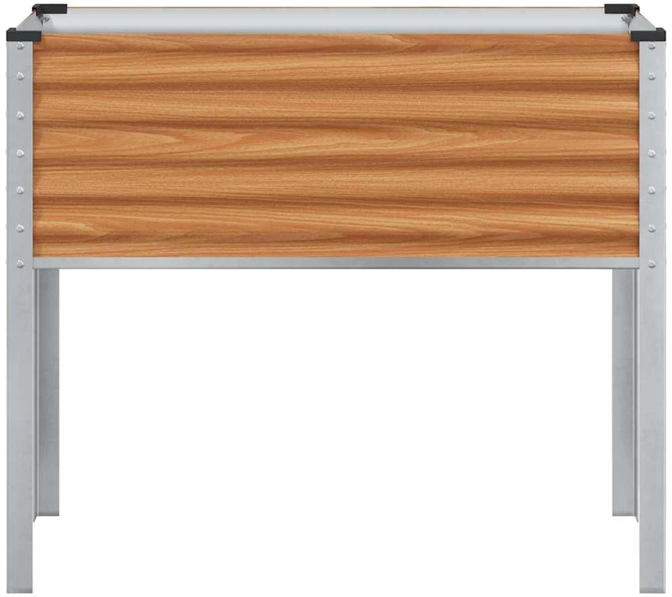 Sodo vazonas Šviesiai rudas 100 x 45 x 90 cm Cinkuota plienas