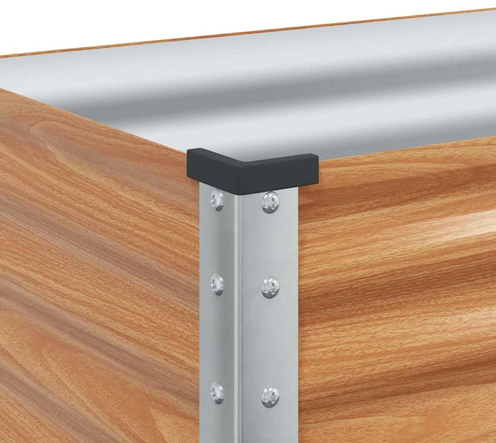 Sodo vazonas Šviesiai rudas 100 x 45 x 90 cm Cinkuota plienas