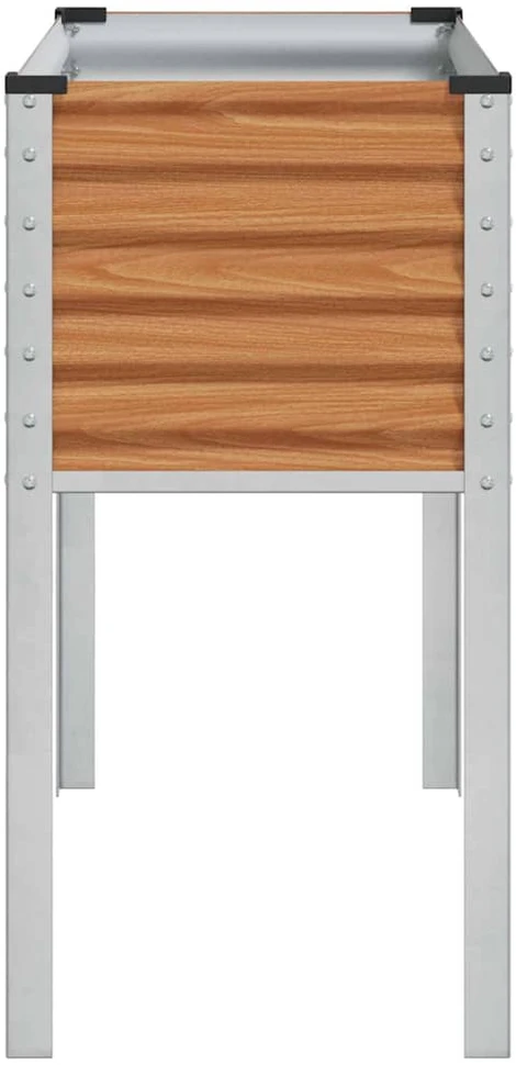Sodo vazonas Šviesiai rudas 100 x 45 x 90 cm Cinkuota plienas