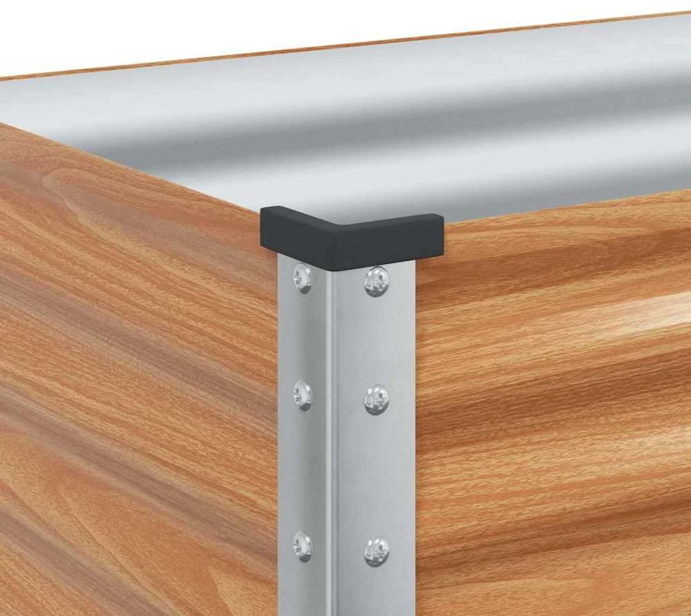 Sodo vazonas Šviesiai rudas 100 x 45 x 90 cm Cinkuota plienas