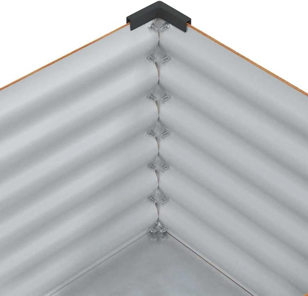 Sodo vazonas Šviesiai rudas 100 x 45 x 90 cm Cinkuota plienas