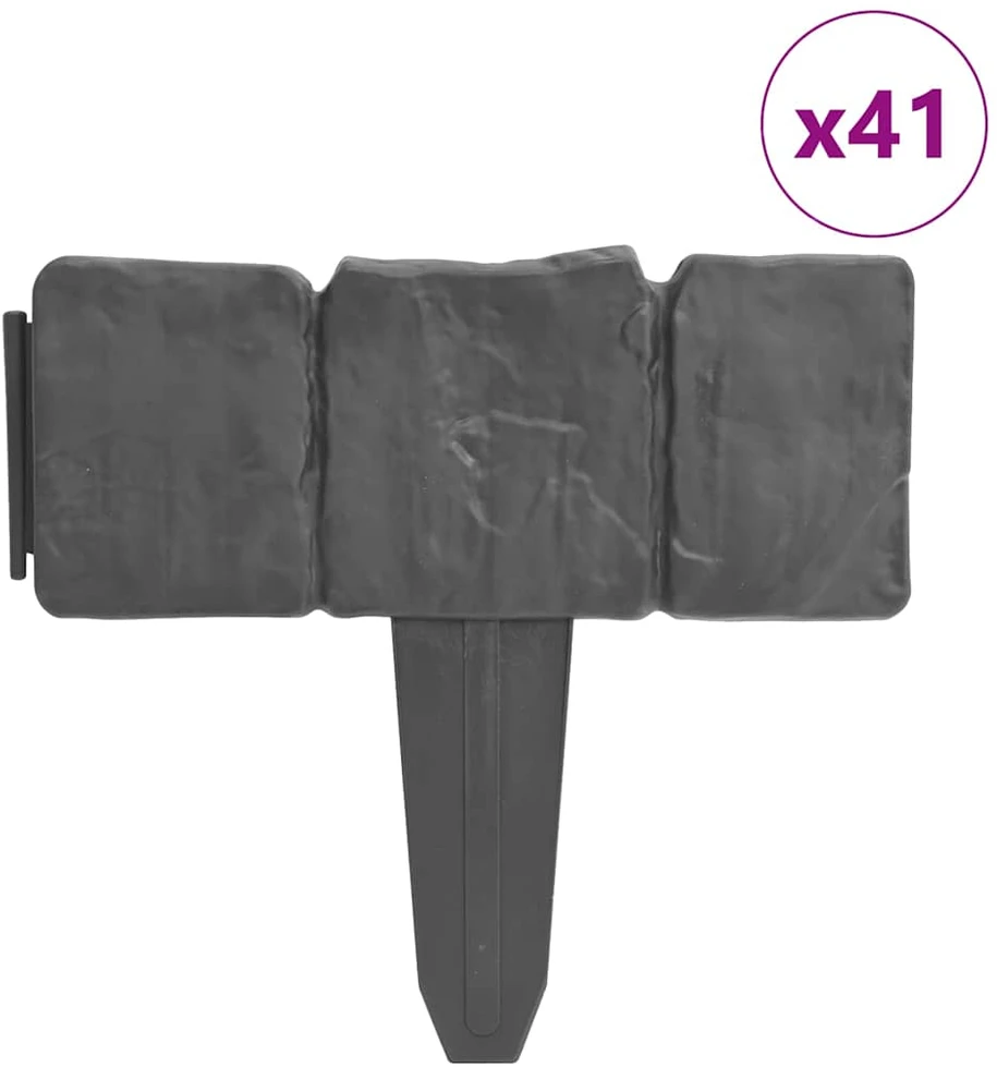 Sodo/vejos tvora, 41vnt., 10m, plastikas, akmens imitacija