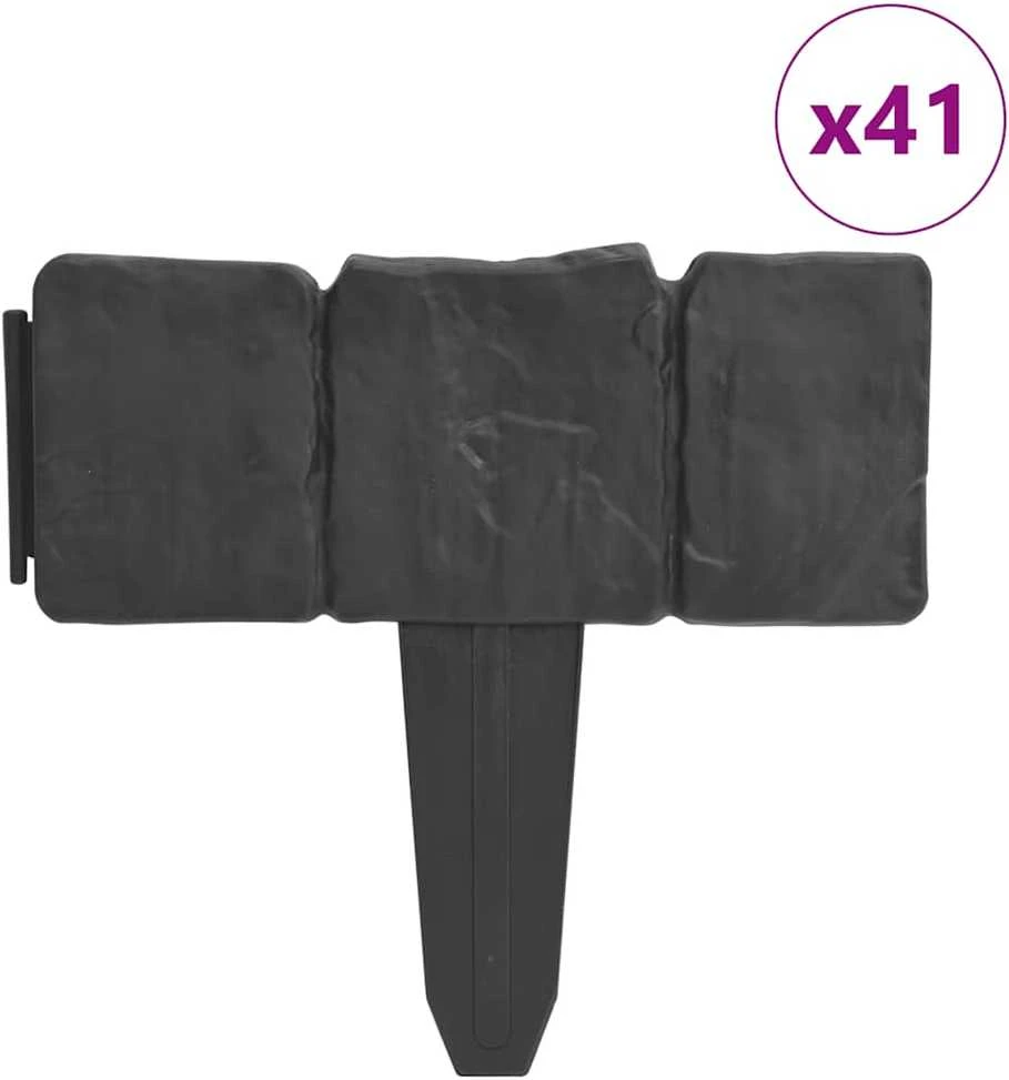 Sodo/vejos tvora, 41vnt., 10m, plastikas, akmens imitacija