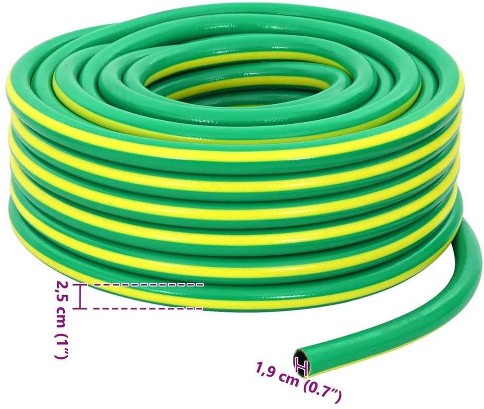 Sodo žarna 5 sluoksnių Žalia ir geltona 19 mm PVC